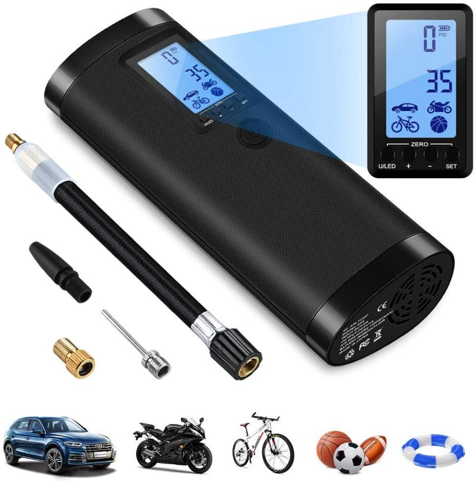 Bicycle Tire Inflatable Pump Electric Rechargeable